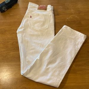 511 All White Levi Jeans